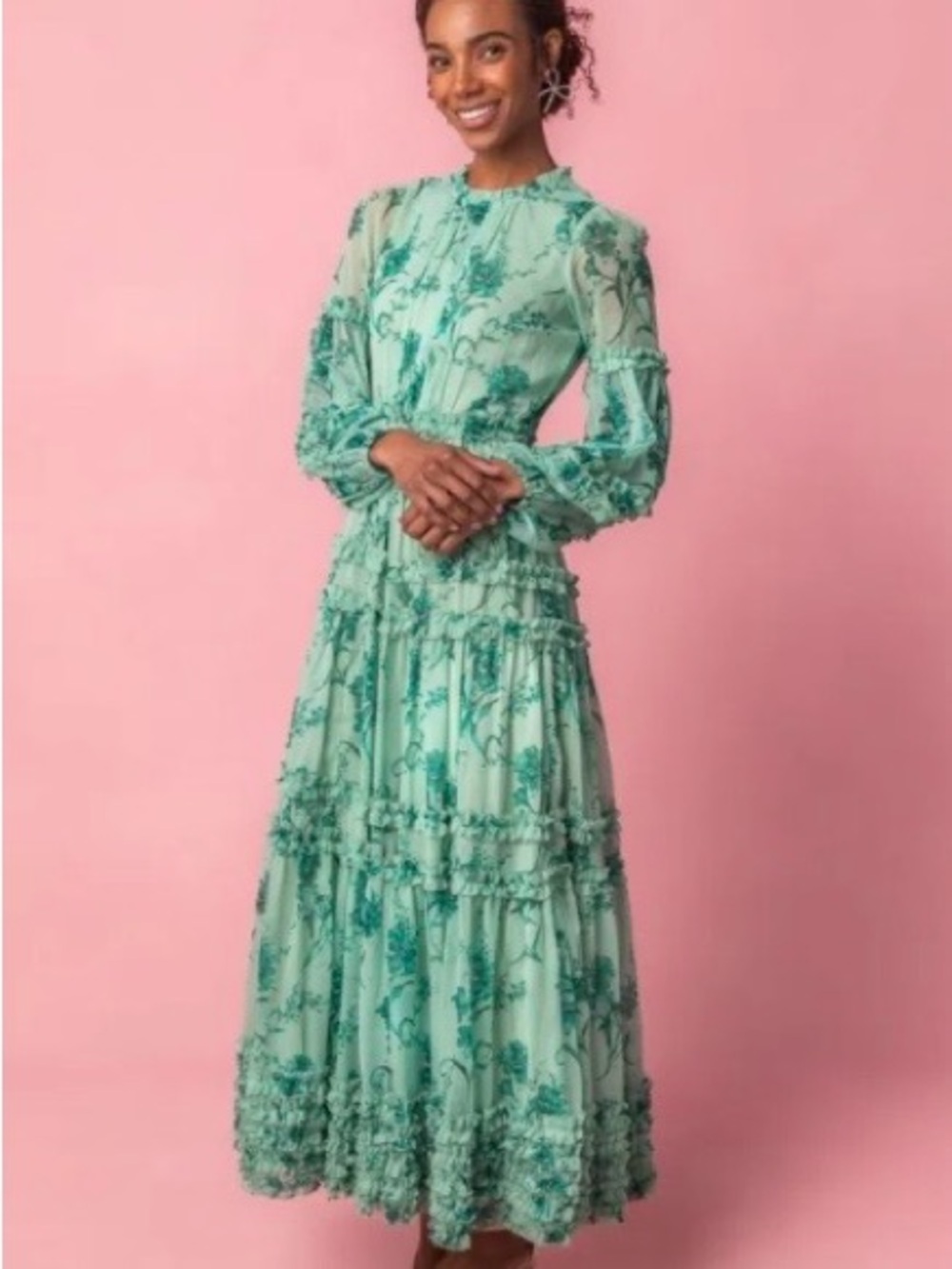 Ivy City Co Green Geneva dress